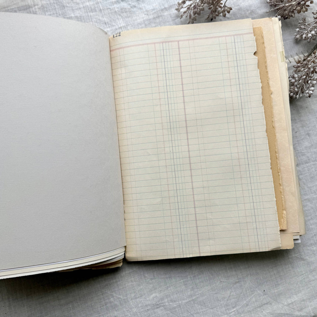 Vintage Mixed Media Journal- 9x12 inch Art Journal