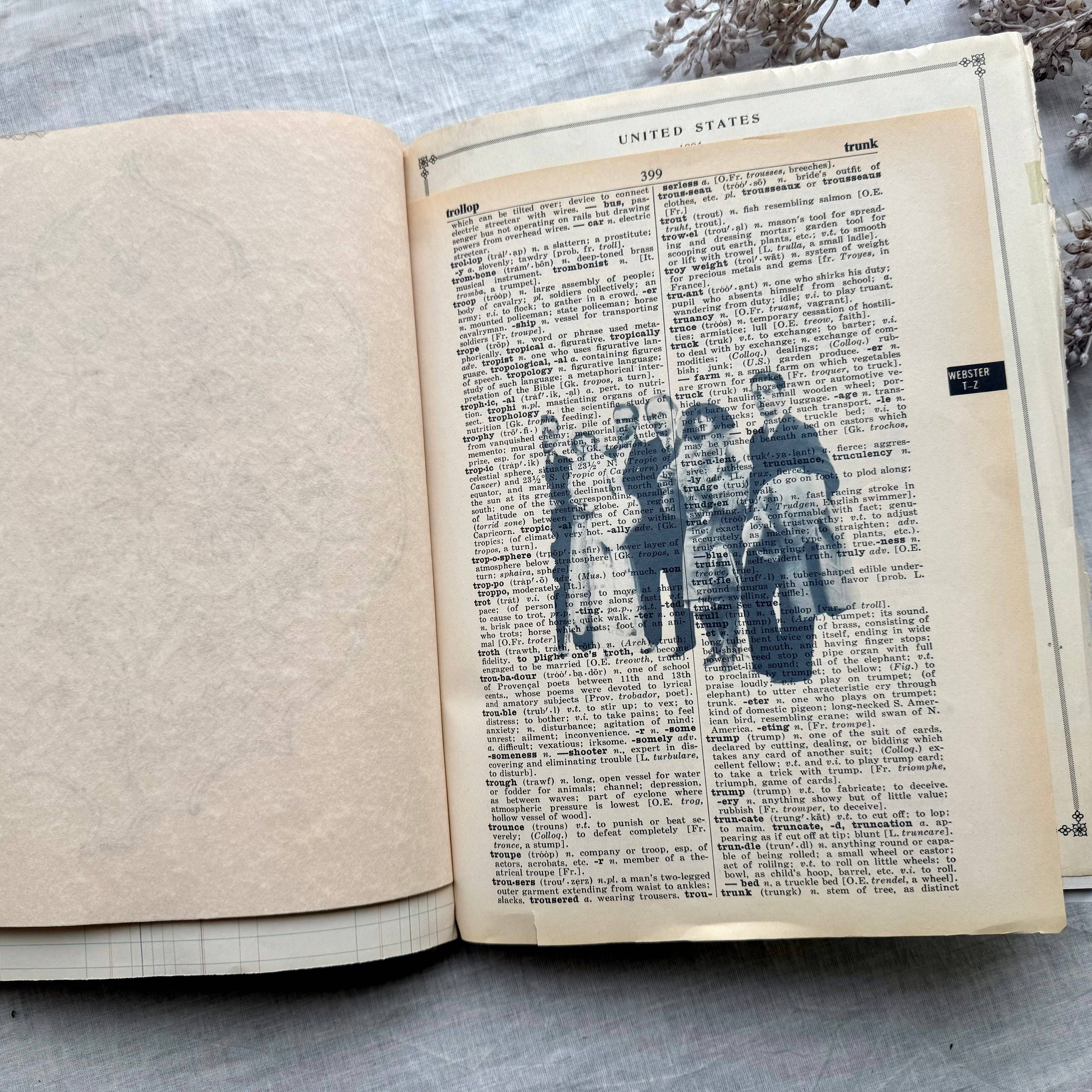 Vintage Mixed Media Journal- 9x12 inch Art Journal
