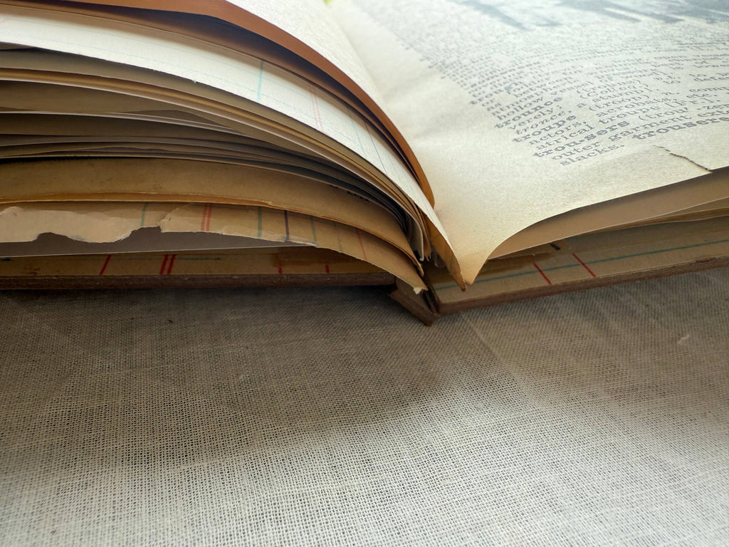 Vintage Mixed Media Journal- 9x12 inch Art Journal