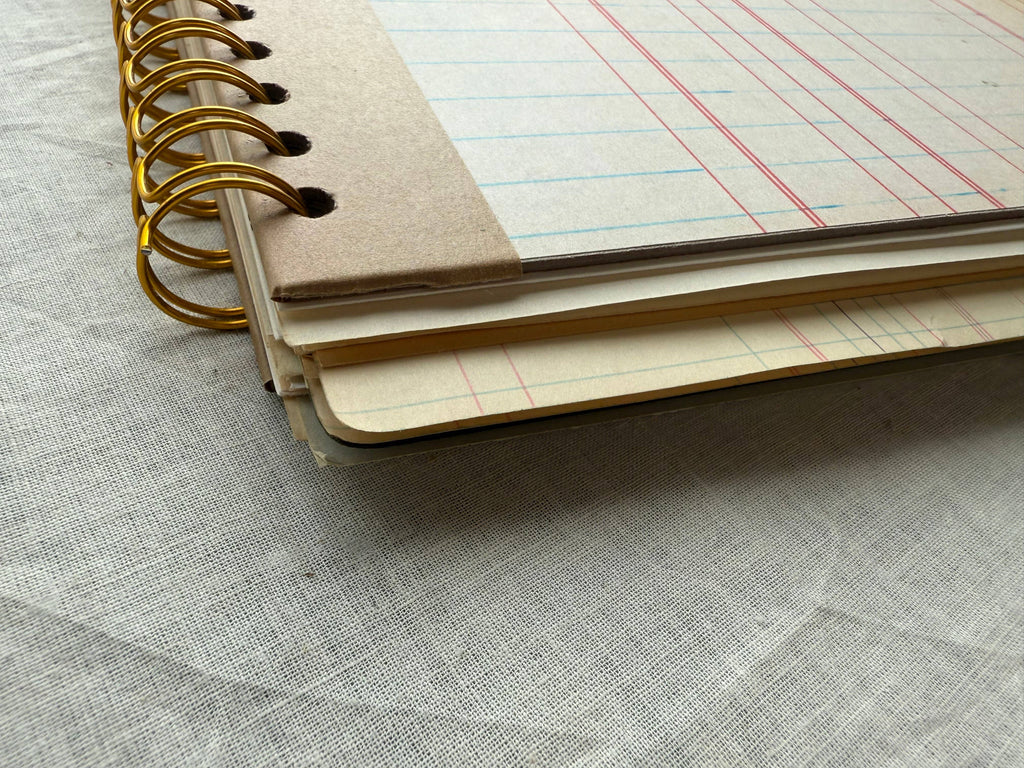 Vintage Mixed Media Journal- 9x12 inch Art Journal