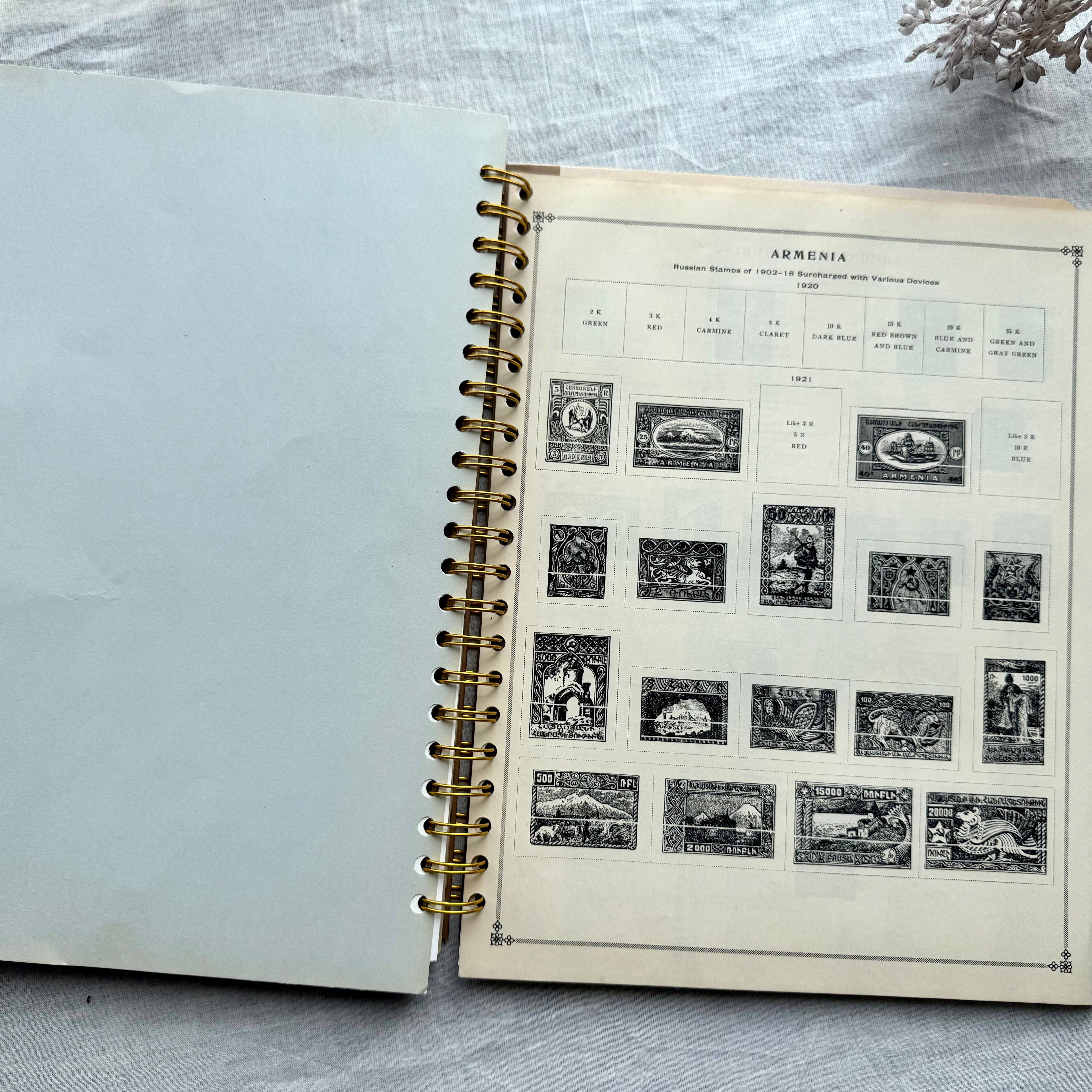 Vintage Mixed Media Journal- 9x12 inch Art Journal