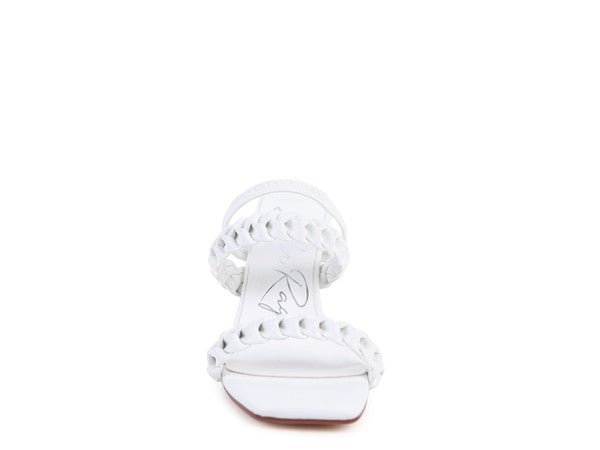 ARNIE BRAIDED BLOCK HEELED SLIDER SANDALS - RaeLynns Boutique