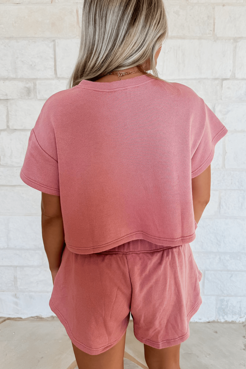 Blossom 2pcs Cropped Tee and Ruffle High Waist Skort Set - Raelynns&Co