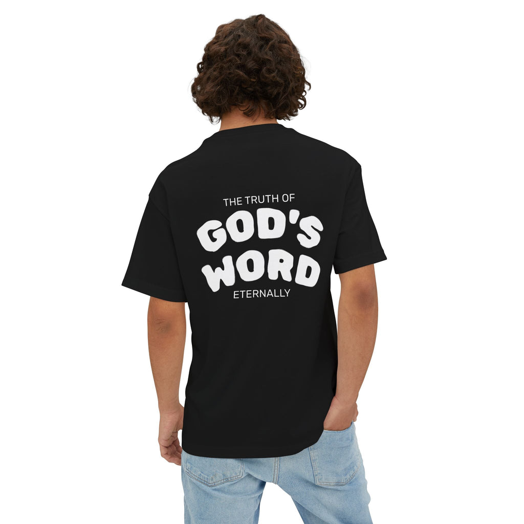 Boxy Tee — “God’s Word” Faith Graphic Oversized T-Shirt - RaeLynns Boutique