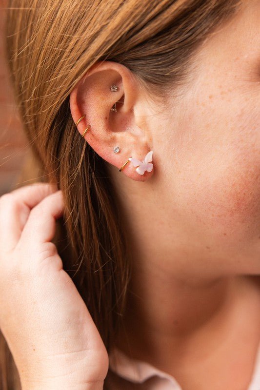 Butterfly Studs - Ballet Slipper - RaeLynns Boutique