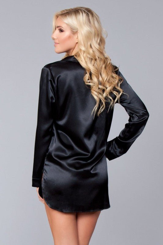 BW1788 Kimberly Satin Sleepshirt - Raelynns&Co