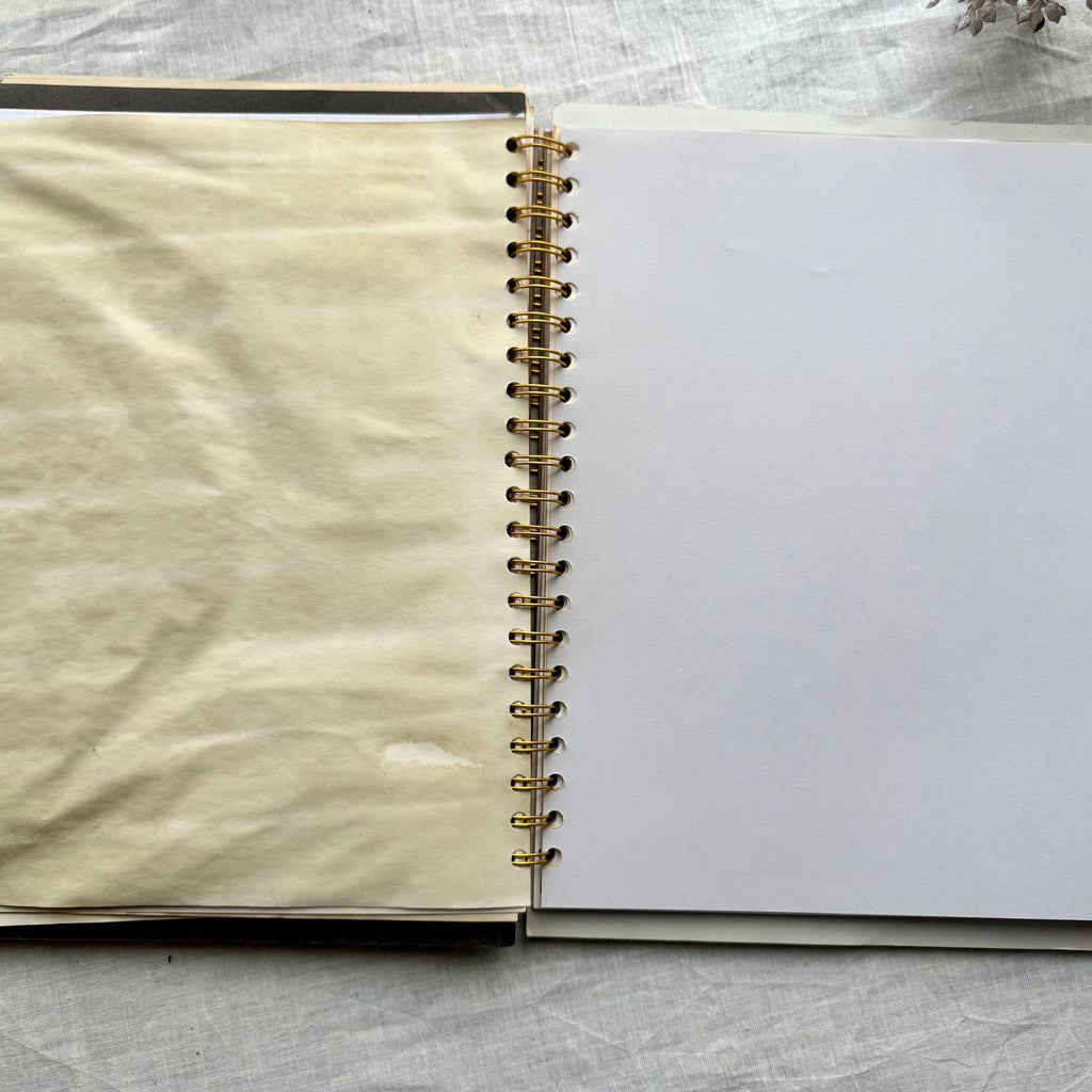 Vintage Mixed Media Journal- 9x12 inch Art Journal