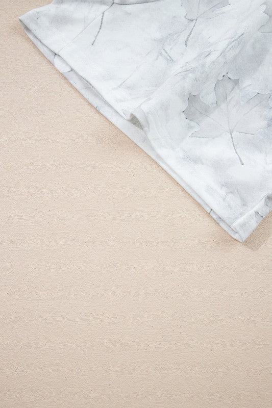 Camo Abstract Top and Elastic Waist Short Set - RaeLynns Boutique