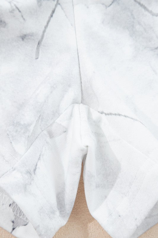 Camo Abstract Top and Elastic Waist Short Set - RaeLynns Boutique