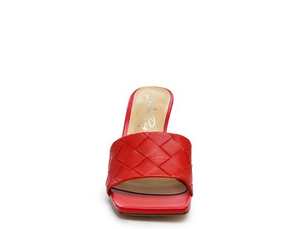 Carmen High Heeled Woven Square Toe Sandal - RaeLynns Boutique