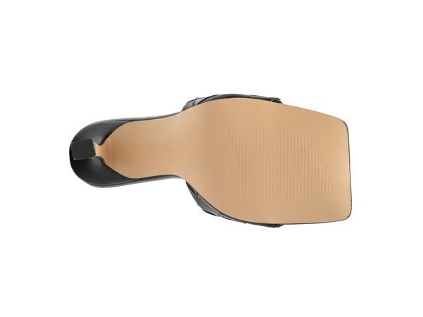 Carmen High Heeled Woven Square Toe Sandal - RaeLynns Boutique