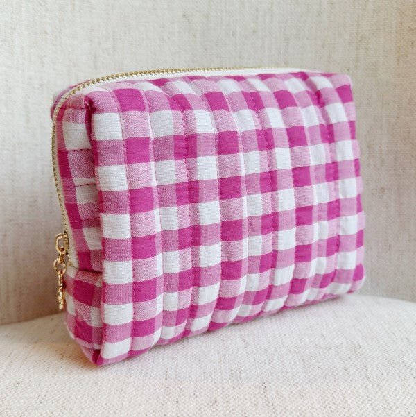 Color Parade Gingham Cosmetic Case - RaeLynns Boutique