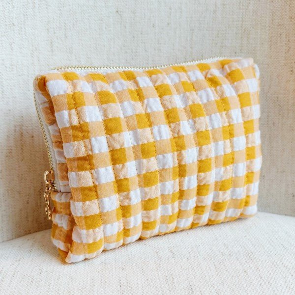Color Parade Gingham Cosmetic Case - RaeLynns Boutique