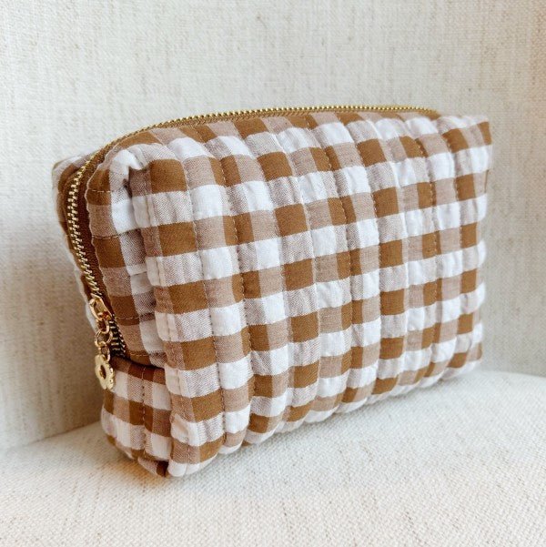 Color Parade Gingham Cosmetic Case - RaeLynns Boutique