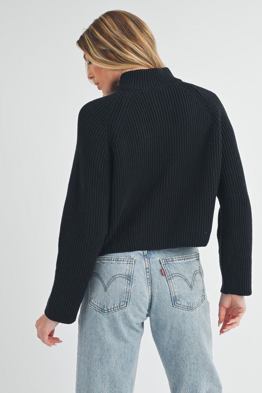 Debbie Half - Zip Sweater - RaeLynns Boutique