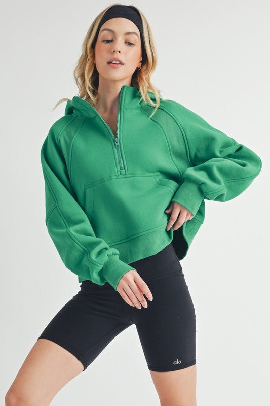 Drea Half - Zip Hoodie - RaeLynns Boutique