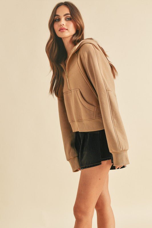Drea Half - Zip Hoodie - RaeLynns Boutique