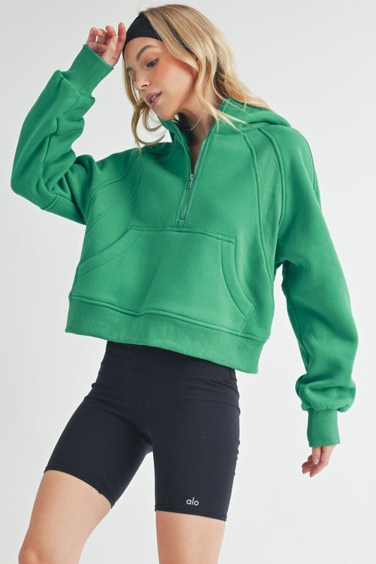 Drea Half - Zip Hoodie - RaeLynns Boutique