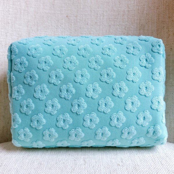 Embossed Daisy Blossom Cosmetic Case - RaeLynns Boutique