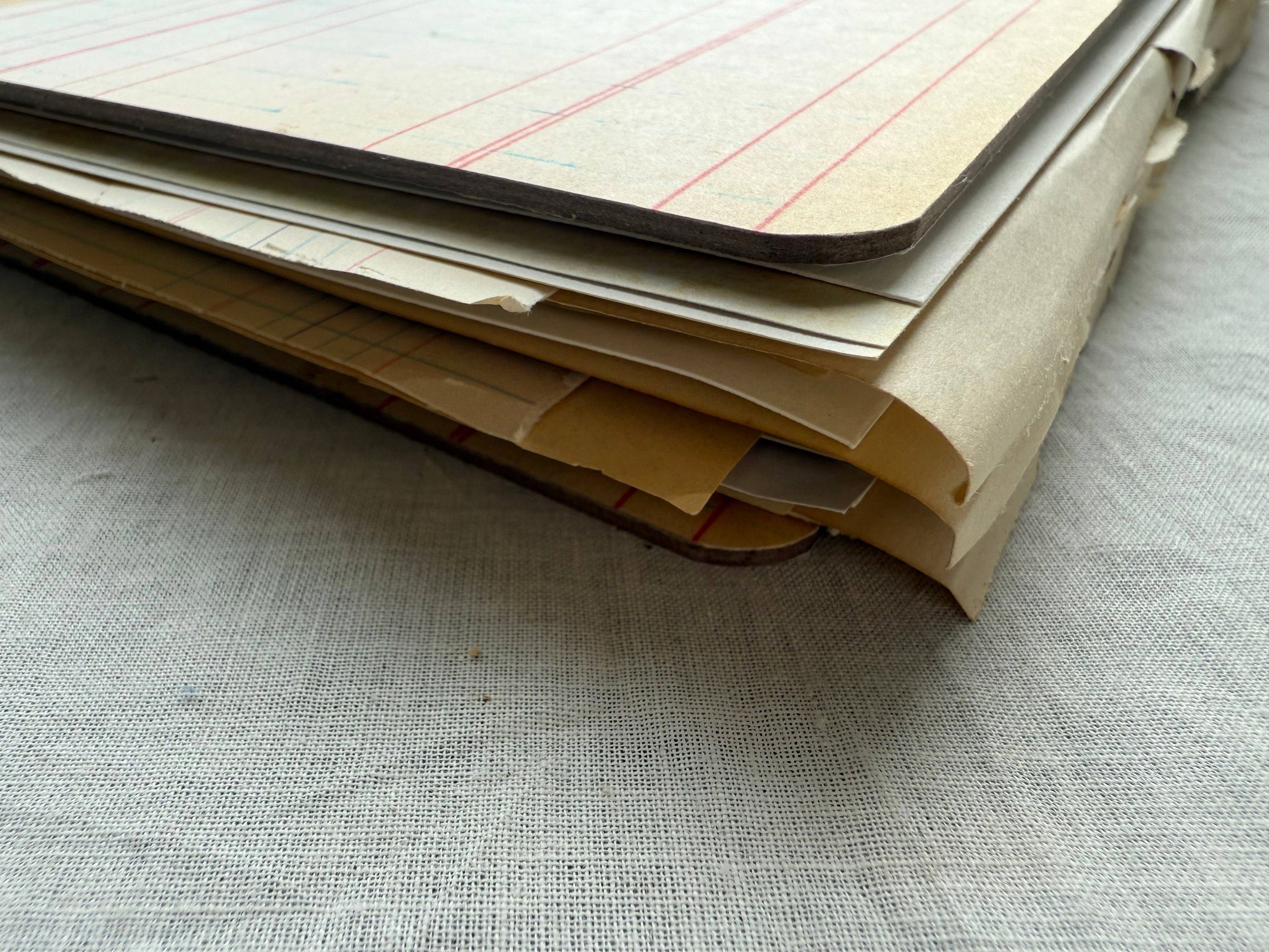 Vintage Mixed Media Journal- 9x12 inch Art Journal