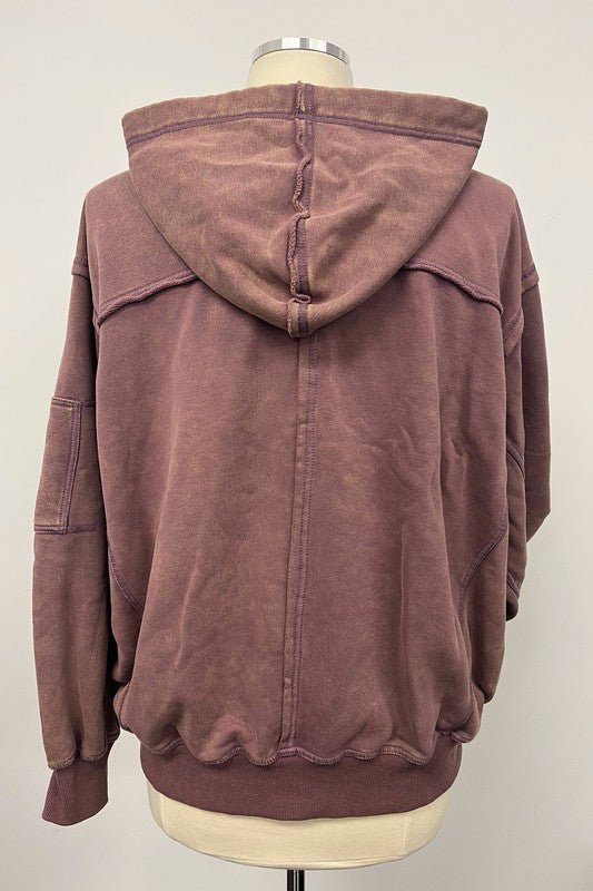 Fiori Hoodie Jacket - RaeLynns Boutique