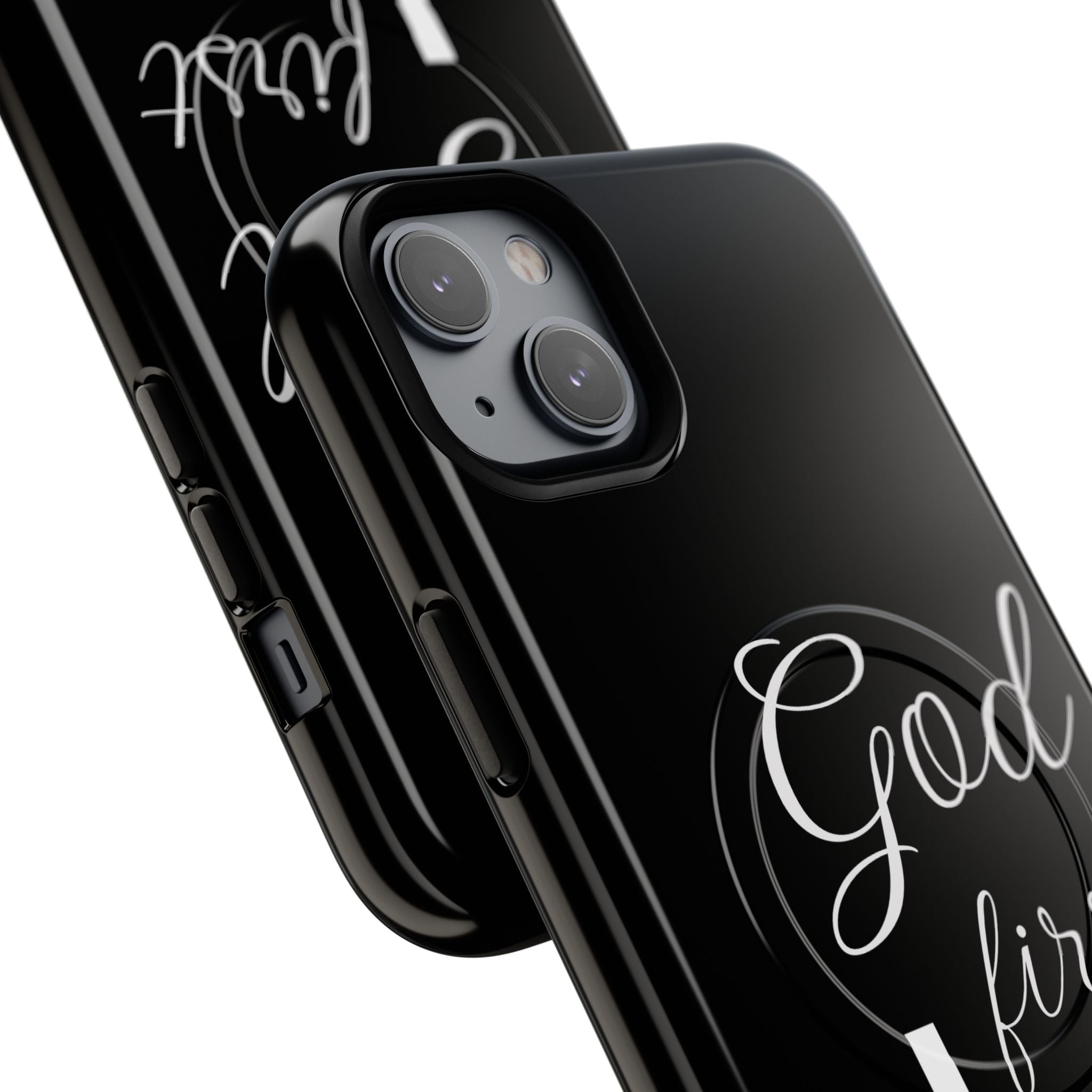 God First Phone Case — Black Tough Magnetic Christian iPhone Cover - RaeLynns Boutique