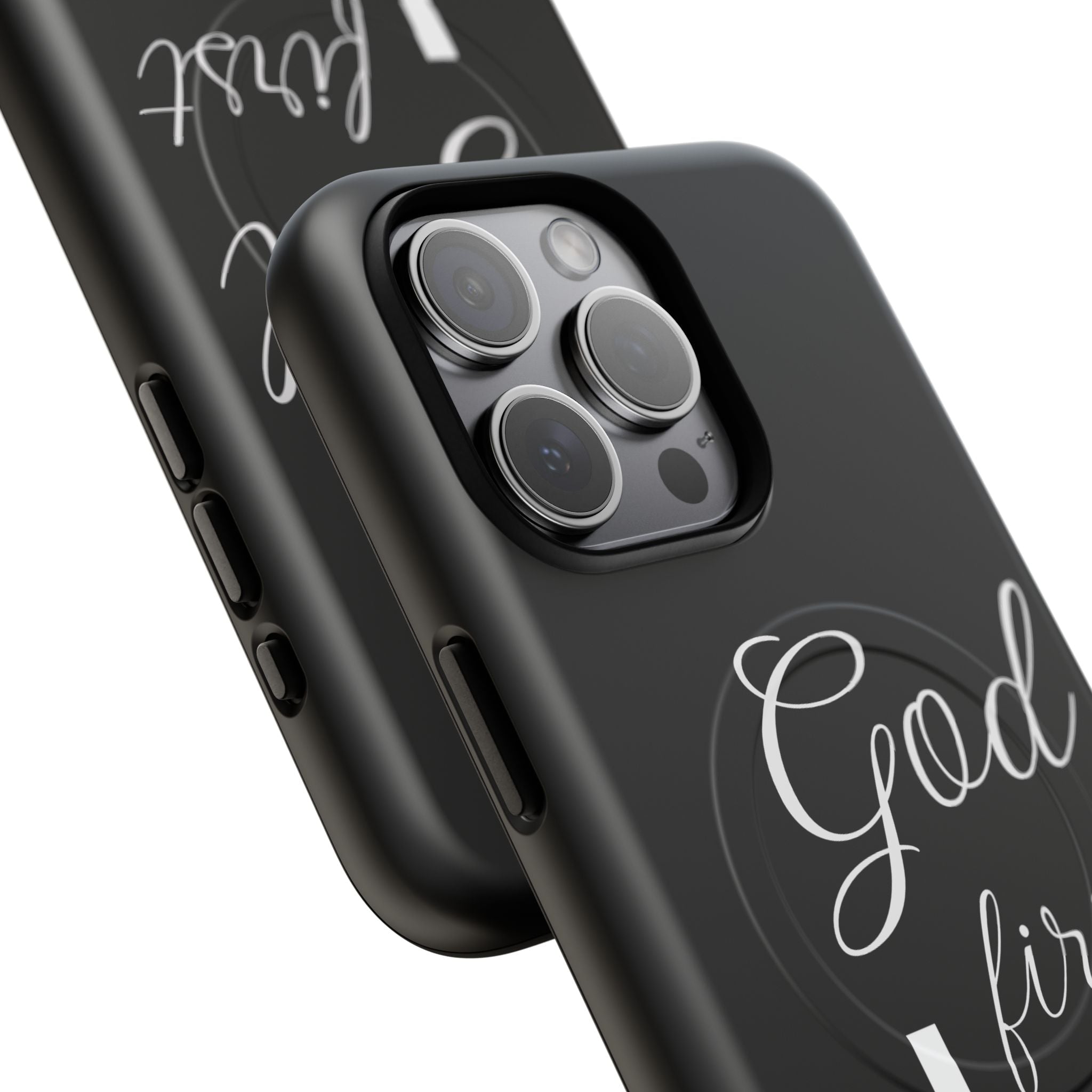 God First Phone Case — Black Tough Magnetic Christian iPhone Cover - RaeLynns Boutique