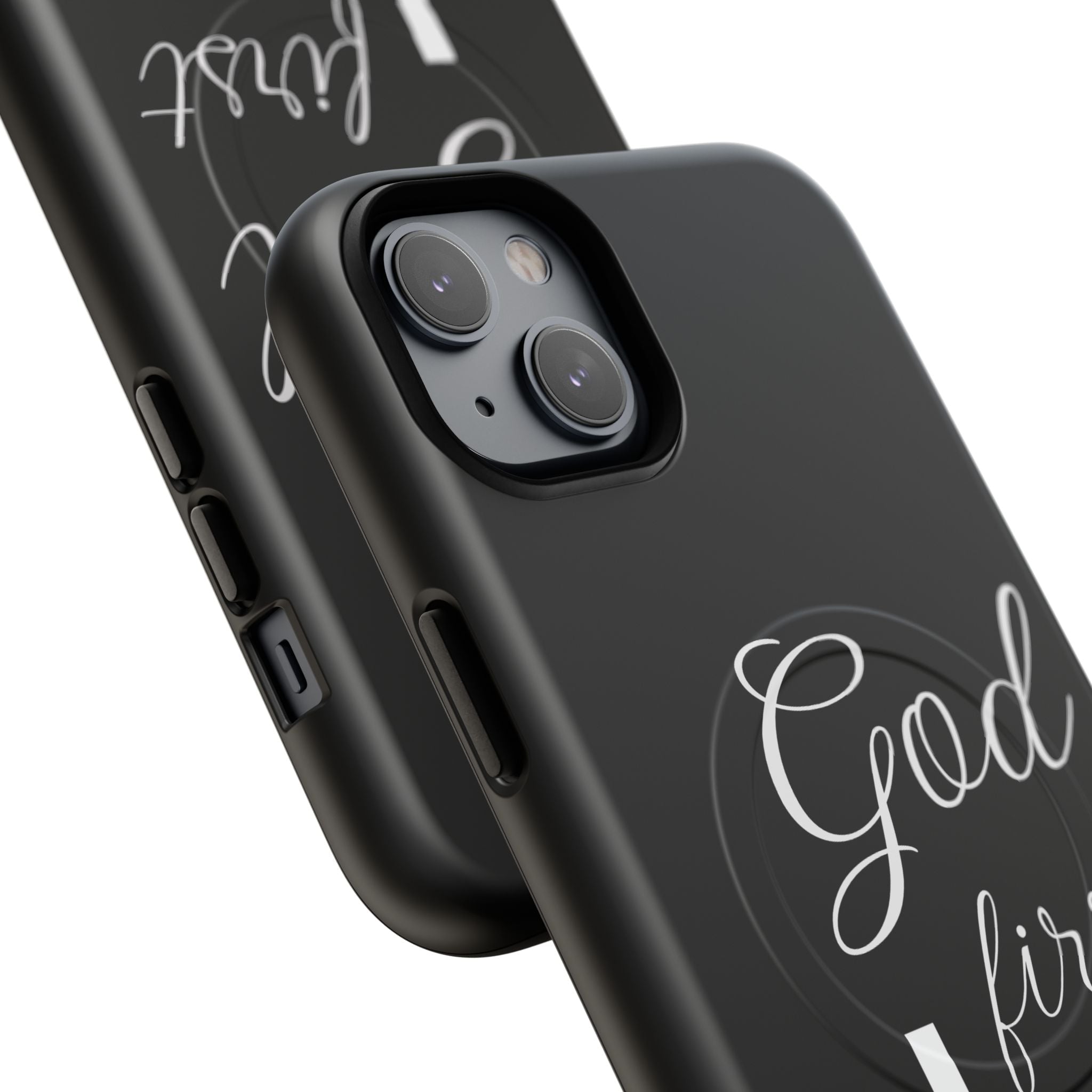 God First Phone Case — Black Tough Magnetic Christian iPhone Cover - RaeLynns Boutique