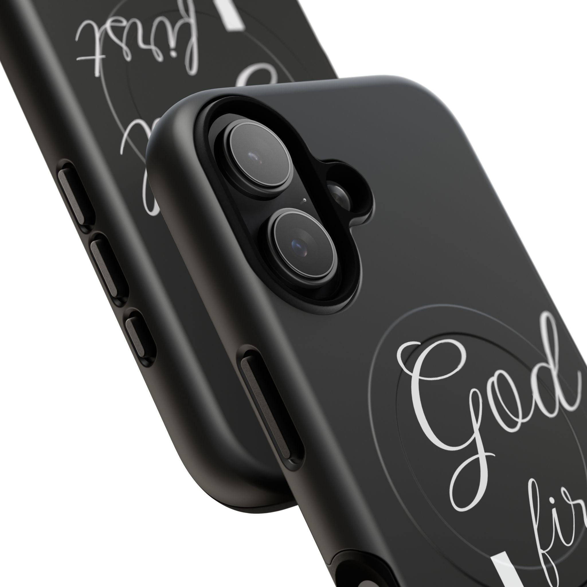 God First Phone Case — Black Tough Magnetic Christian iPhone Cover - RaeLynns Boutique