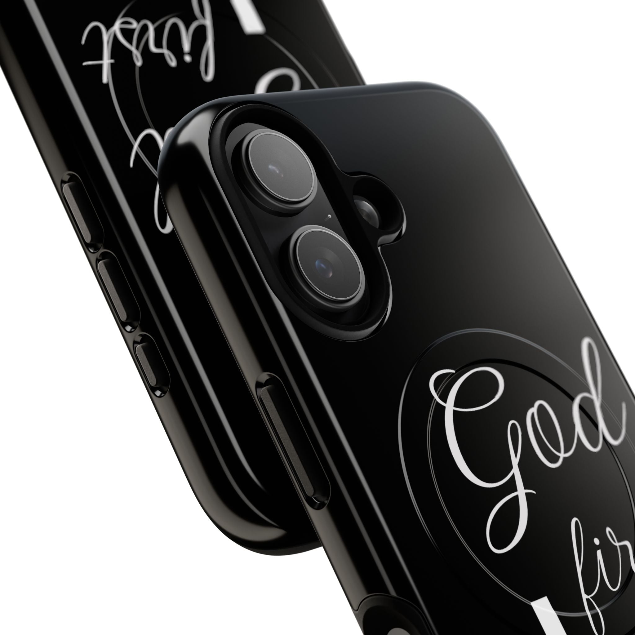 God First Phone Case — Black Tough Magnetic Christian iPhone Cover - RaeLynns Boutique
