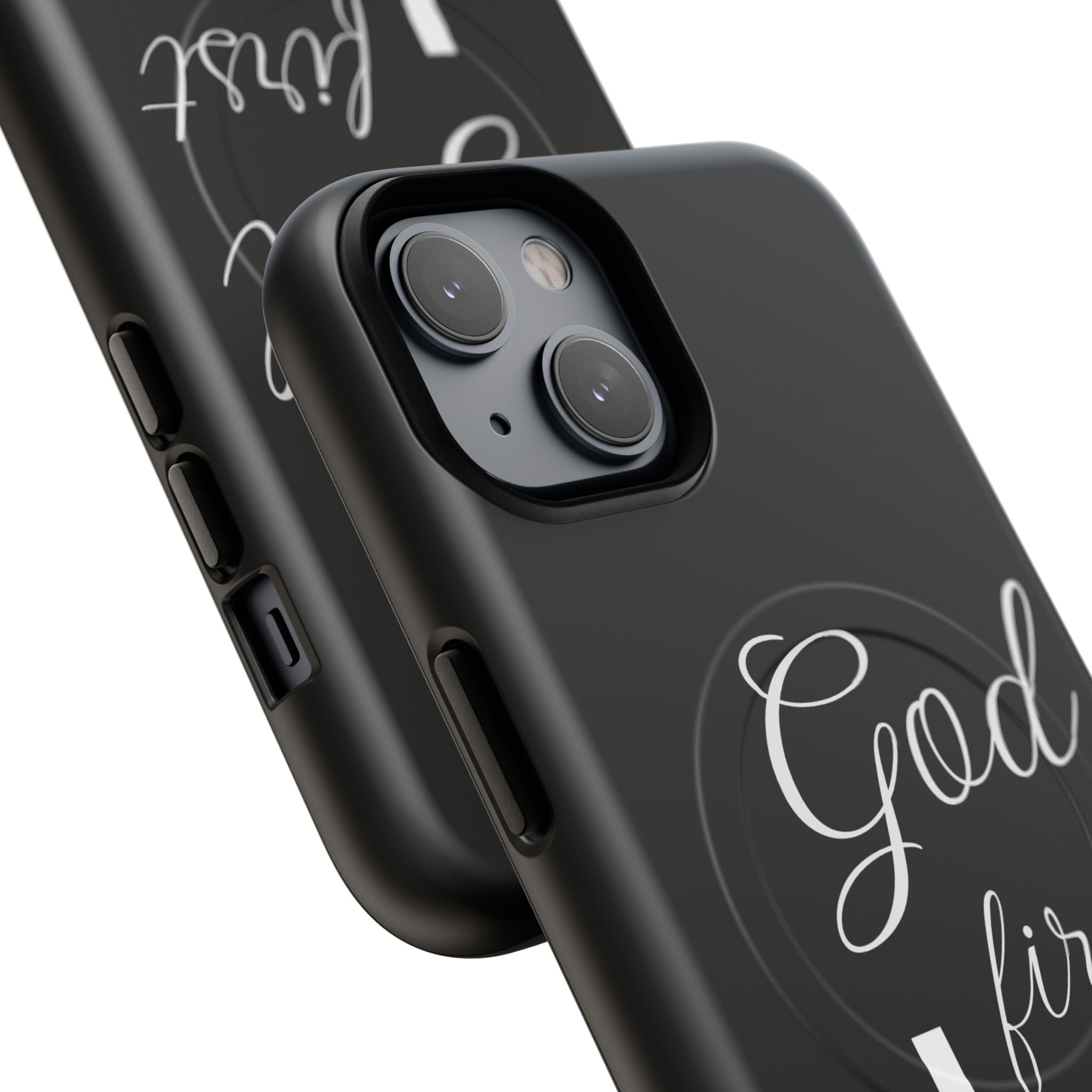 God First Phone Case — Black Tough Magnetic Christian iPhone Cover - RaeLynns Boutique