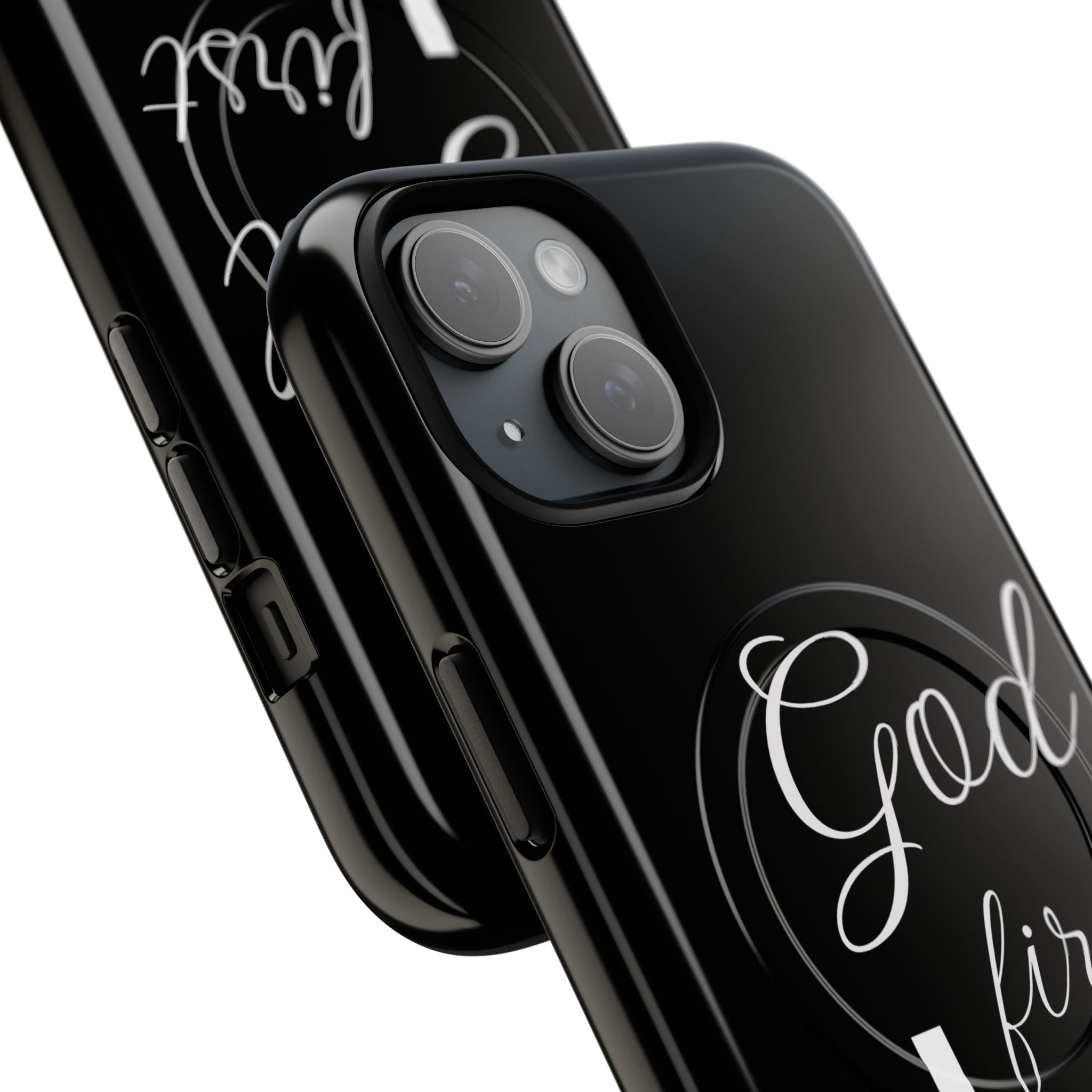 God First Phone Case — Black Tough Magnetic Christian iPhone Cover - RaeLynns Boutique