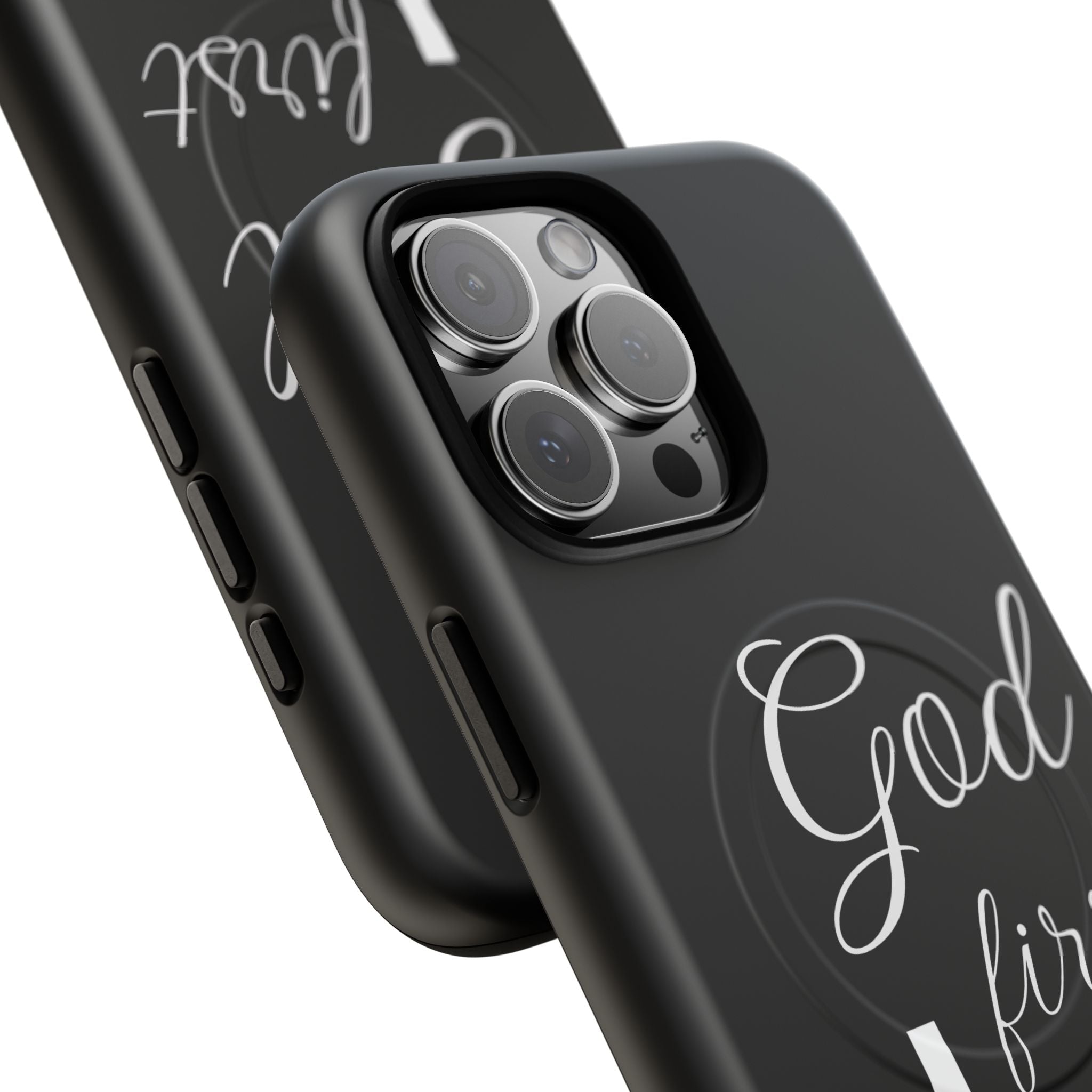 God First Phone Case — Black Tough Magnetic Christian iPhone Cover - RaeLynns Boutique