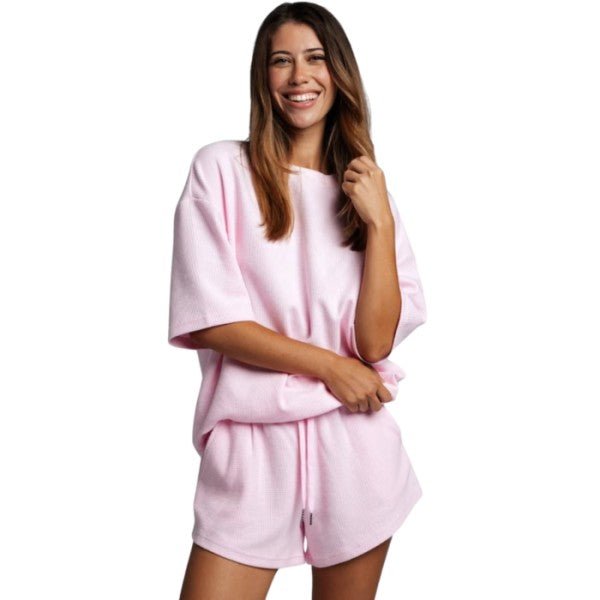 GREEN SAGE Aqualux Lounge Set – Top & Shorts - Raelynns&Co