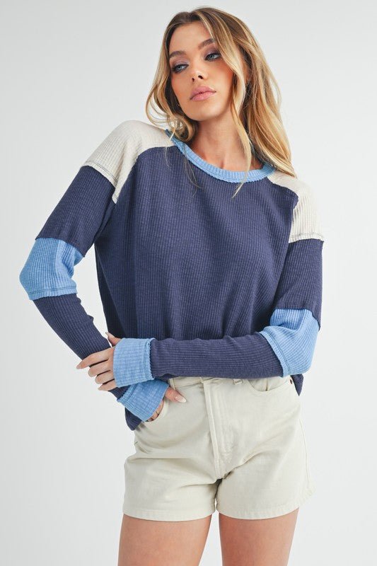 Gretel Colorblock Layering Top - RaeLynns Boutique