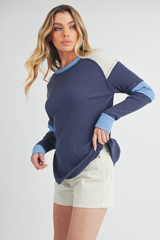 Gretel Colorblock Layering Top - RaeLynns Boutique