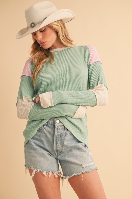 Gretel Colorblock Layering Top - RaeLynns Boutique