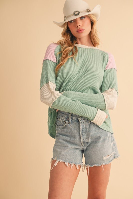 Gretel Colorblock Layering Top - RaeLynns Boutique