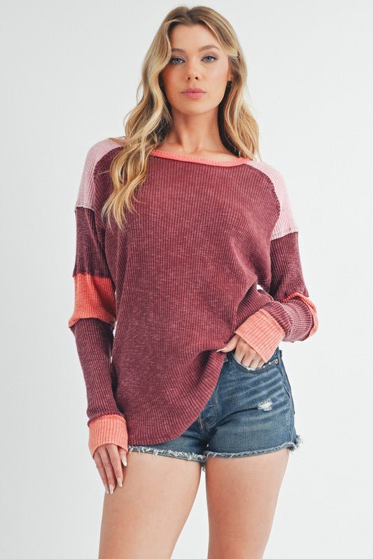 Gretel Colorblock Layering Top - RaeLynns Boutique
