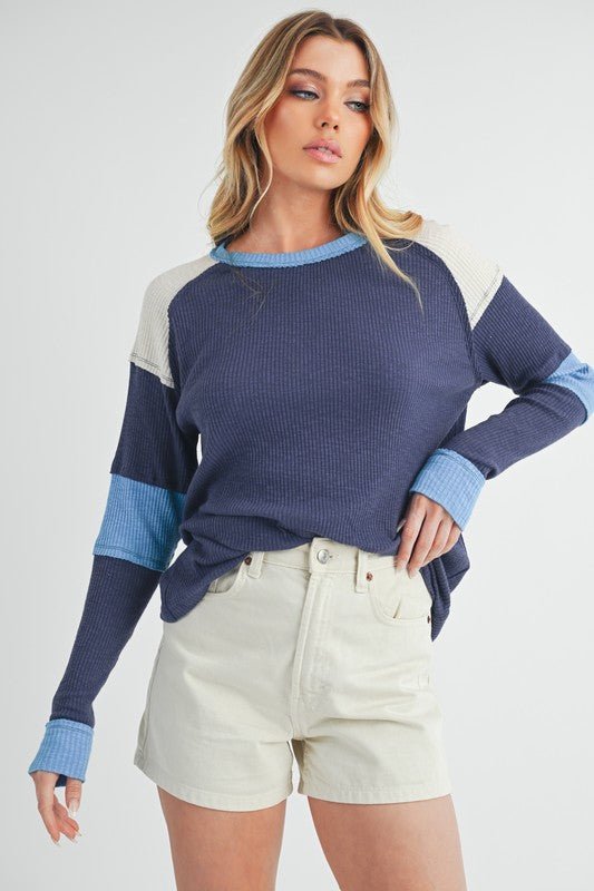 Gretel Colorblock Layering Top - RaeLynns Boutique