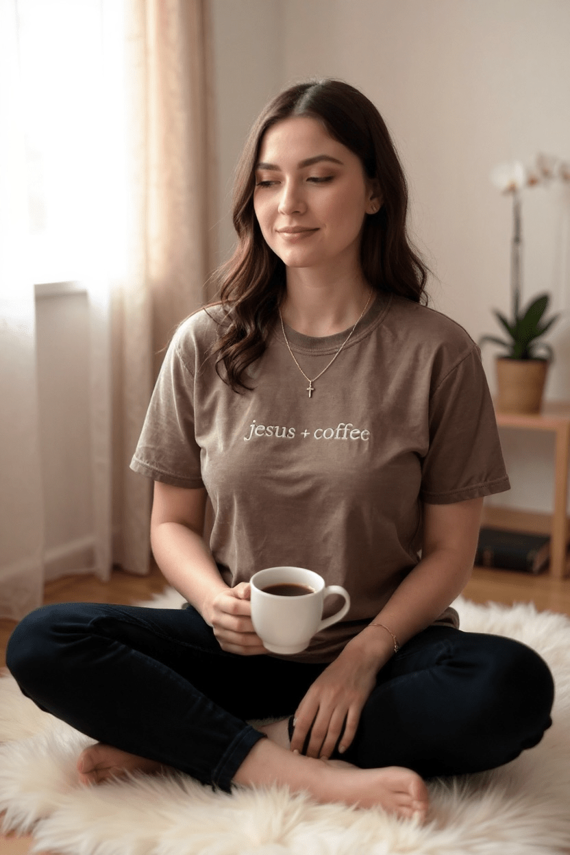 Jesus + Coffee T-Shirt - RaeLynns Boutique