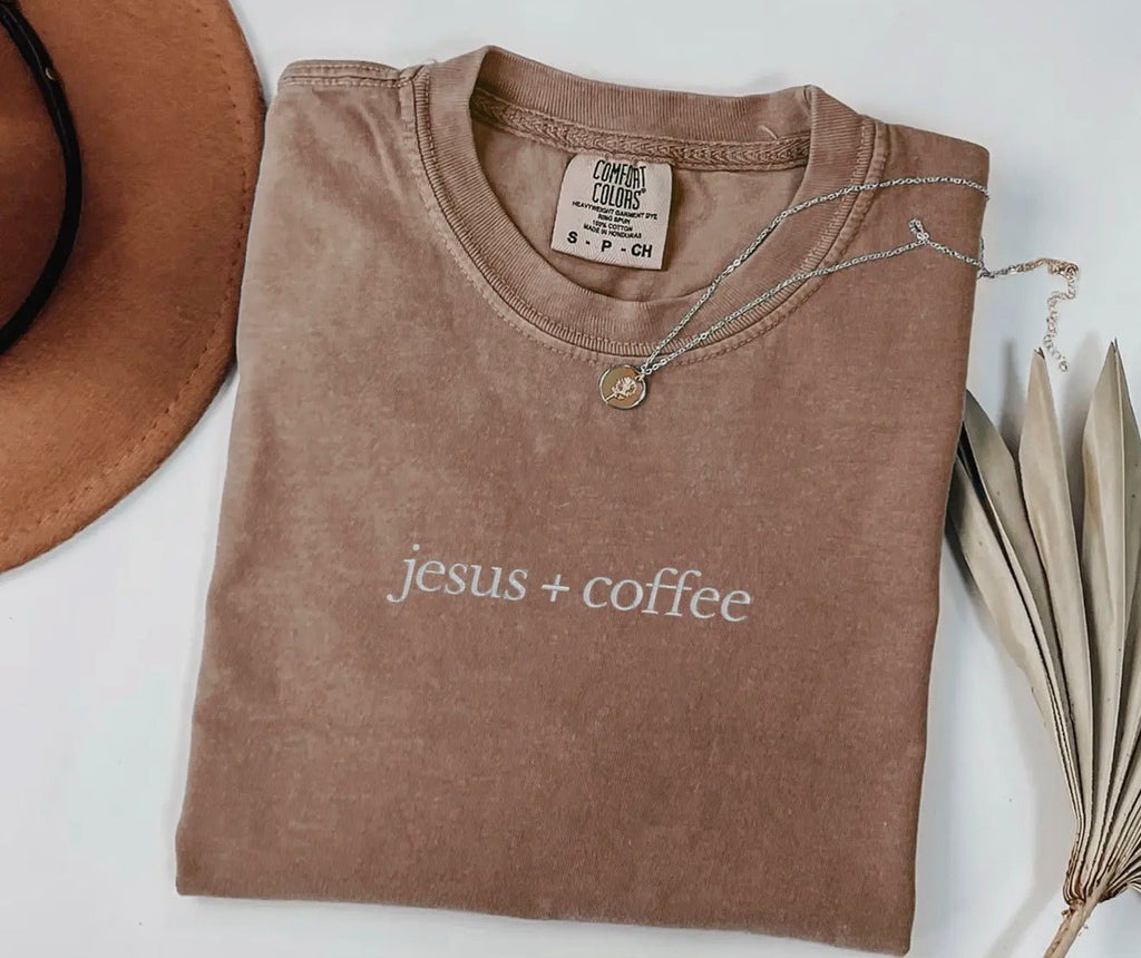 Jesus + Coffee T-Shirt - RaeLynns Boutique