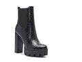 LONDON RAG BEATRIZ CROC PRINT BLOCK HEEL BOOTS - RaeLynns Boutique