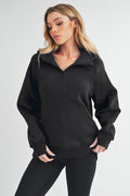Long Drea Half - Zip Hoodie - RaeLynns Boutique
