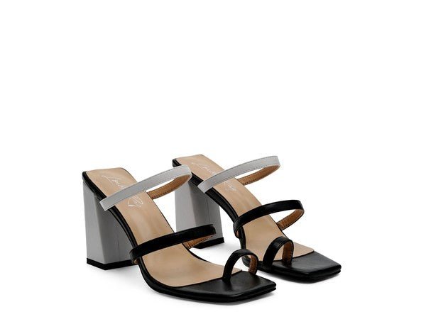 Marve Block Heel Thong Sandals - RaeLynns Boutique