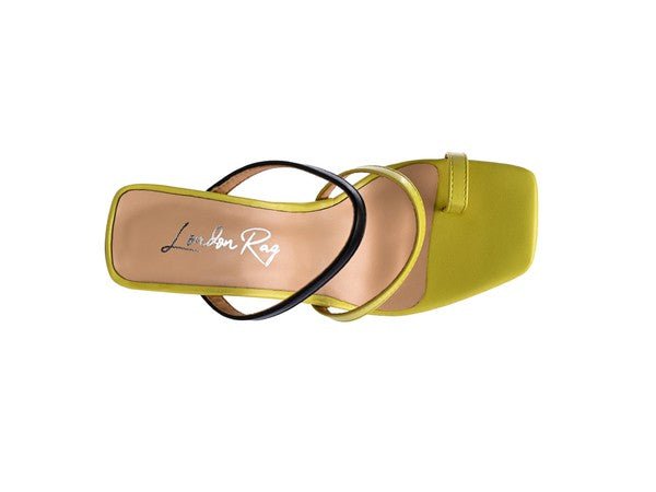 Marve Block Heel Thong Sandals - RaeLynns Boutique