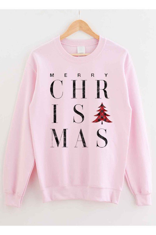 MERRY CHRISTMAS GRAPHIC SWEATSHIRT - RaeLynns Boutique