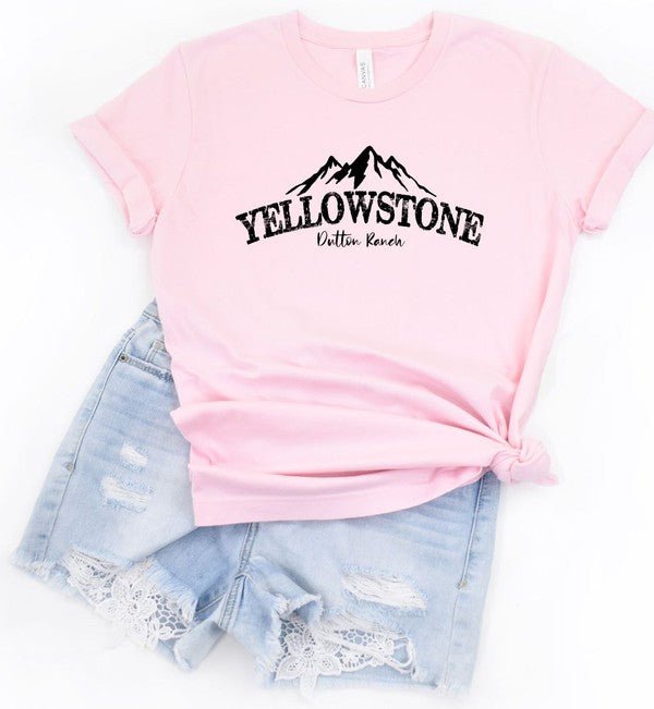 Mountains Yellowstone Dutton Ranch Boutique Tee - RaeLynns Boutique