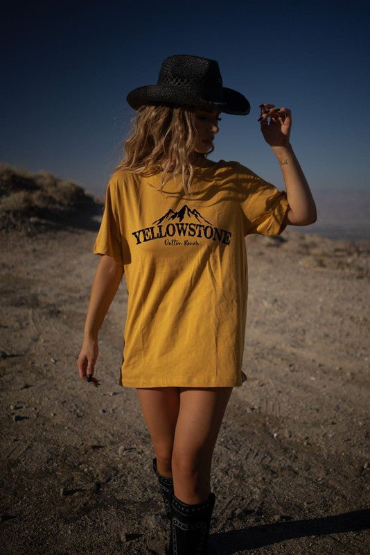 Mountains Yellowstone Dutton Ranch Boutique Tee - RaeLynns Boutique