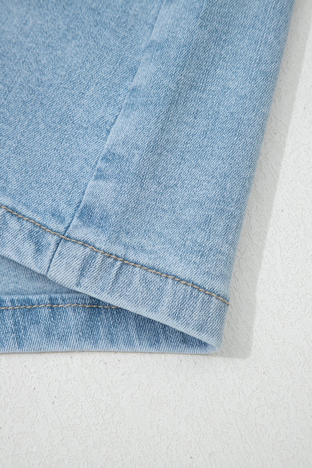 Myosotis High Rise Patch Pocket Denim Shorts - Raelynns&Co